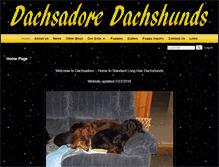Tablet Screenshot of dachsadore.com